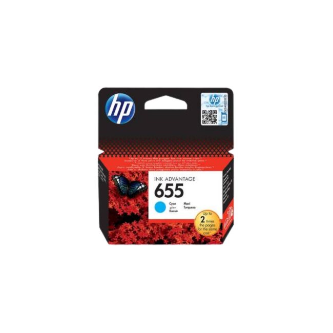 Tusz HP 655 Cyan- oryginalny tusz (CZ110AE)